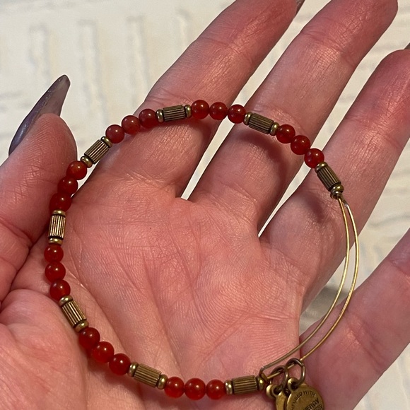 Alex and Ani Red beaded bangle - Picture 2 of 3
